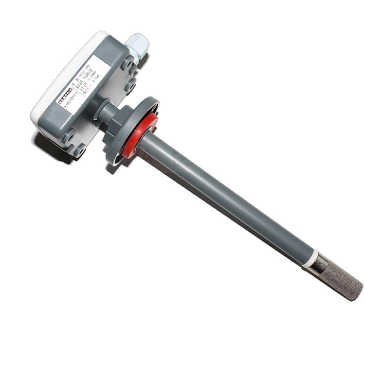 快乐海岸KM37-2 4-20MA/0-5V/0-10V/RS485风管式温湿度变送器 管道式传感器