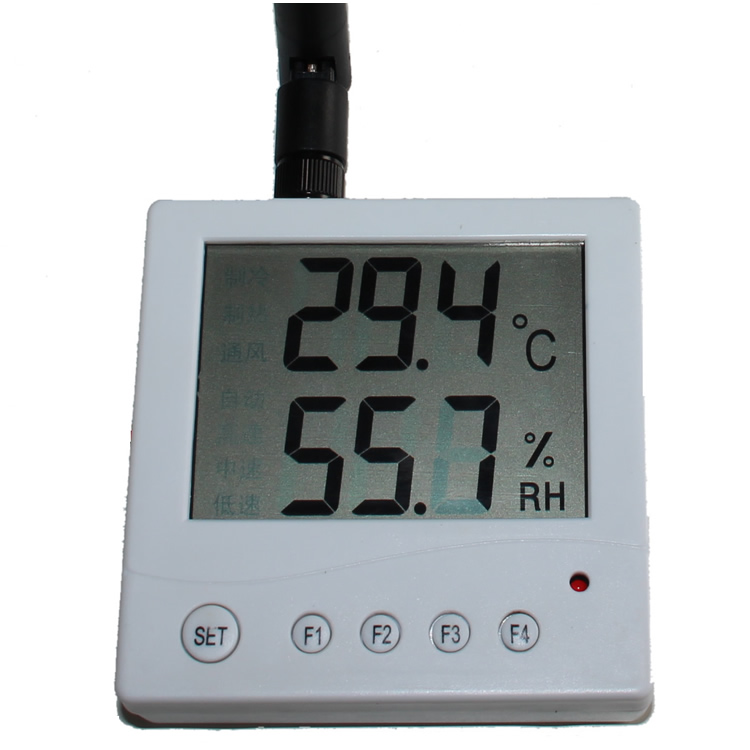 快乐海岸[KZ51D10]无线大屏LCD液晶组网型温湿度传感器WIFI温湿度 高精度 送监控软件 二次开发