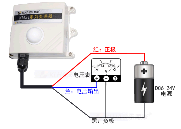 KM21V61 20W宽量程电压型光照度传感器 0-5V可选配DC0-10V接线方式